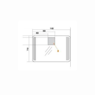 Зеркало Акватон Валенсия 110см белый 1A124602VA010